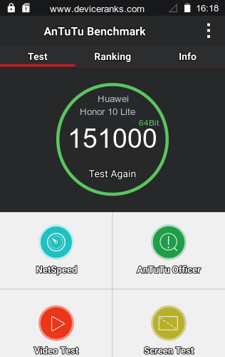 AnTuTu Huawei Honor 10 Lite