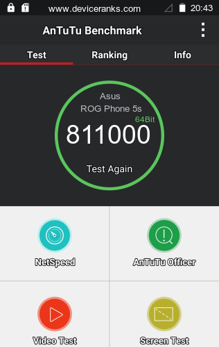AnTuTu Asus ROG Phone 5s