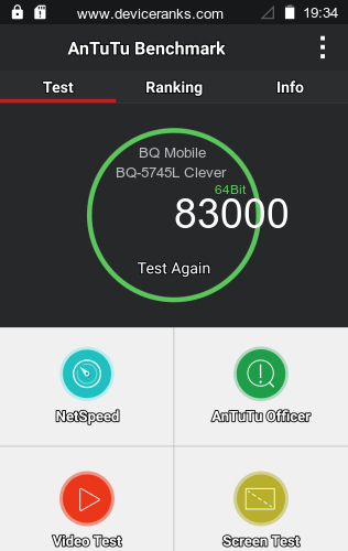 AnTuTu BQ Mobile BQ-5745L Clever