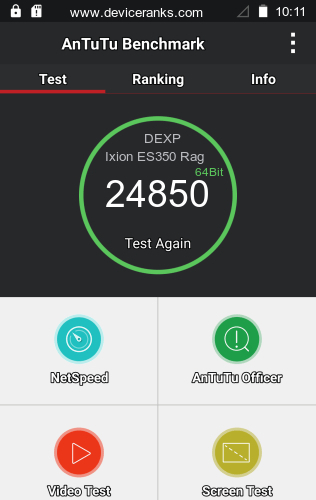 AnTuTu DEXP Ixion ES350 Rage Plus