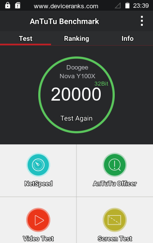 AnTuTu Doogee Nova Y100X