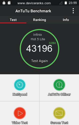 AnTuTu Infinix Hot 5 Lite