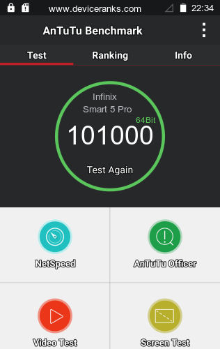 AnTuTu Infinix Smart 5 Pro