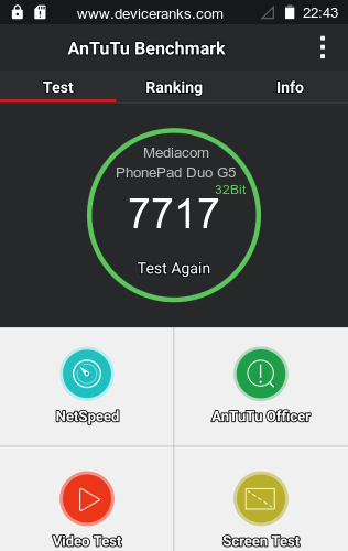 AnTuTu Mediacom PhonePad Duo G501
