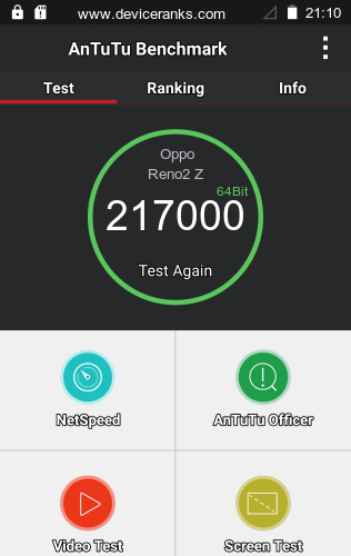 AnTuTu Oppo Reno2 Z