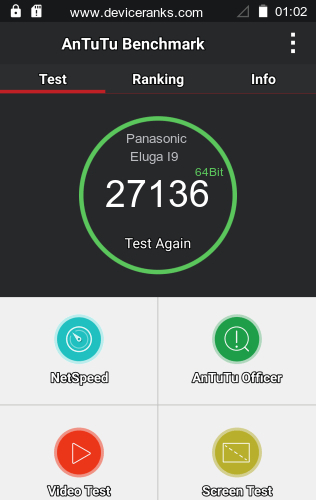 AnTuTu Panasonic Eluga I9