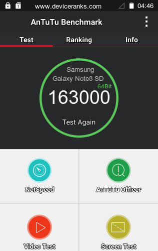 AnTuTu Samsung Galaxy Note8 SD835