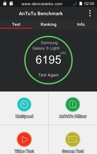 AnTuTu κινητό τηλέφωνο Samsung Galaxy S Lightray 4G AnTuTu Samsung Galaxy S Lightray 4G