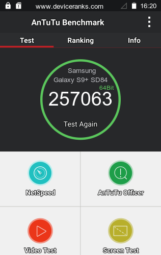 AnTuTu Samsung Galaxy S9+ SD845