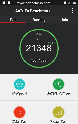 AnTuTu el teléfono móvil Vivo Y27 AnTuTu Vivo Y27