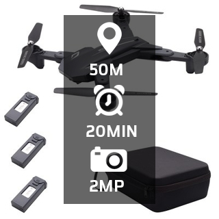 VISUO XS816 GPS WiFi FPV 4K HD Dual Camera Foldable RC Drone Quadcopter Toy T1Z0