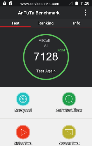AnTuTu el teléfono móvil AllCall A1 AnTuTu AllCall A1