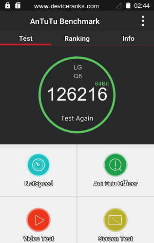 AnTuTu el teléfono móvil LG Q8 AnTuTu LG Q8