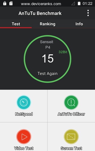 AnTuTu mobile phone Senseit P4 AnTuTu Senseit P4